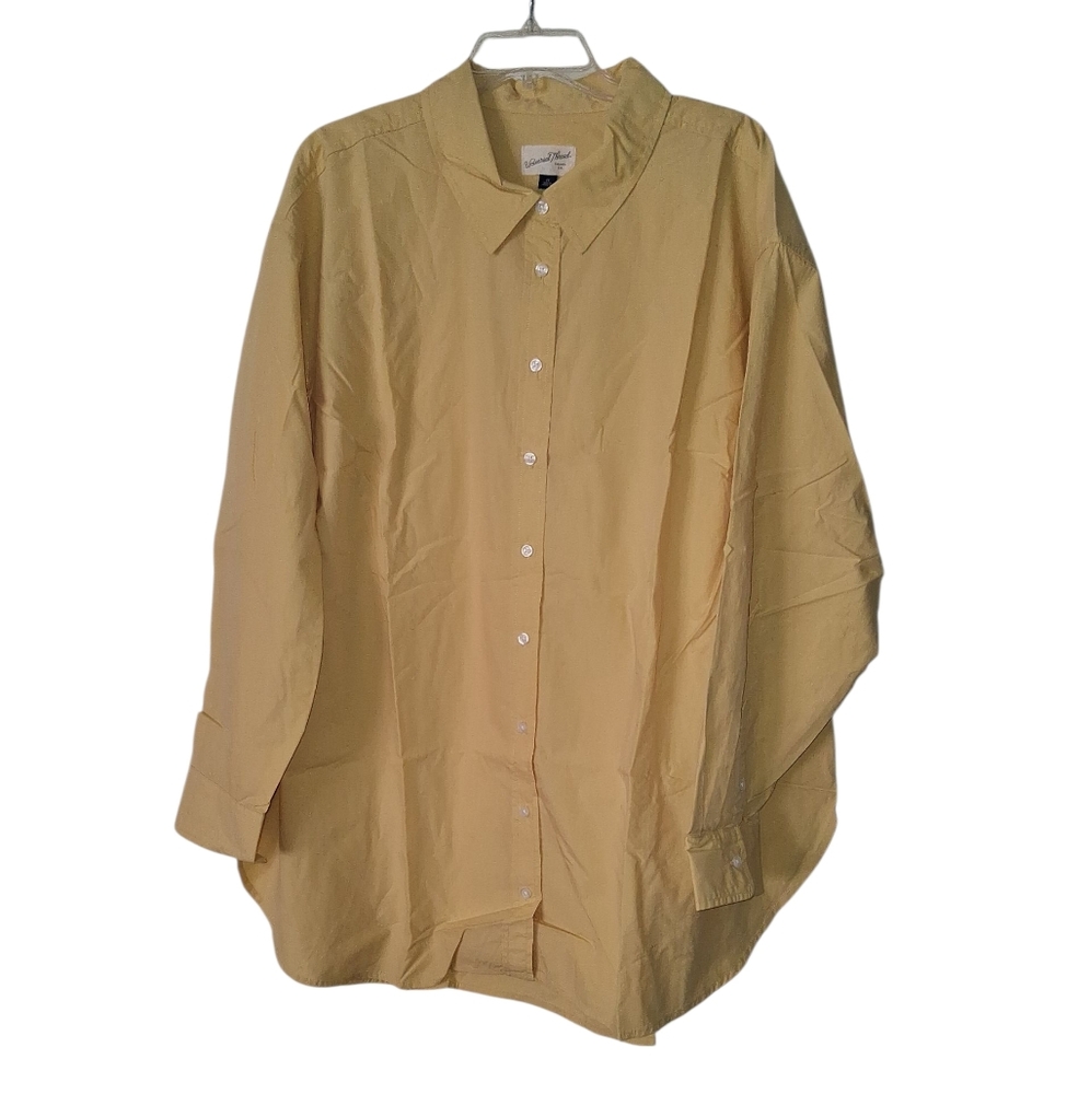 Universal Thread Yellow Button Down Shirt L